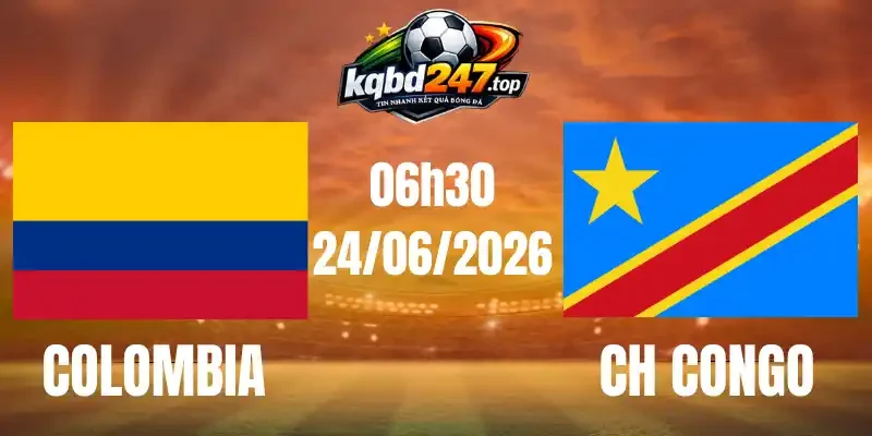 Kèo Nhà Cái Colombia vs CH Congo - Bảng K World Cup 06h30 24/06/2026 1 Kèo Nhà Cái Colombia vs CH Congo - Bảng K World Cup 06h30 24/06/2026