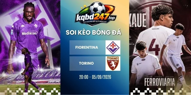 Soi Kèo Fiorentina Vs Torino - Serie A, 05/09/2026 1 Soi kèo Fiorentina vs Torino - Serie A, 05/09/2026
