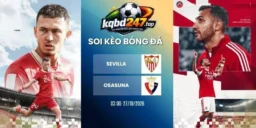 soi keo nha cai sevilla vs osasuna la liga 27 10 2026