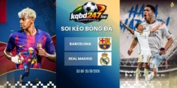 ty le keo barcelona vs real madrid la liga 26 10 2026