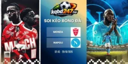 ty le keo monza vs napoli serie a 29 10 2026
