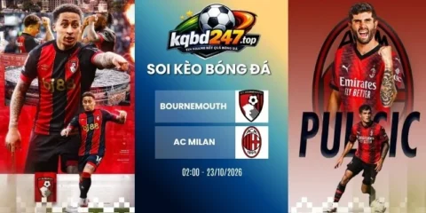 Soi kèo Bournemouth vs AC Milan, C2 - 23/10/2026
