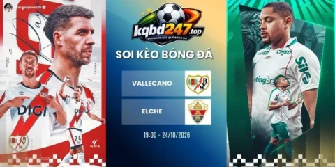 Tỷ lệ kèo Vallecano vs Elche, La Liga - 24/10/2026